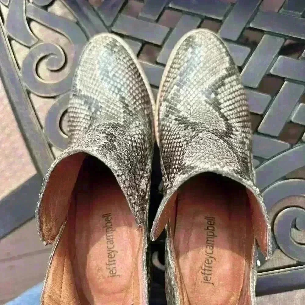 Jeffrey Campbell Rowlan Snake Booties-New in Box! size 7